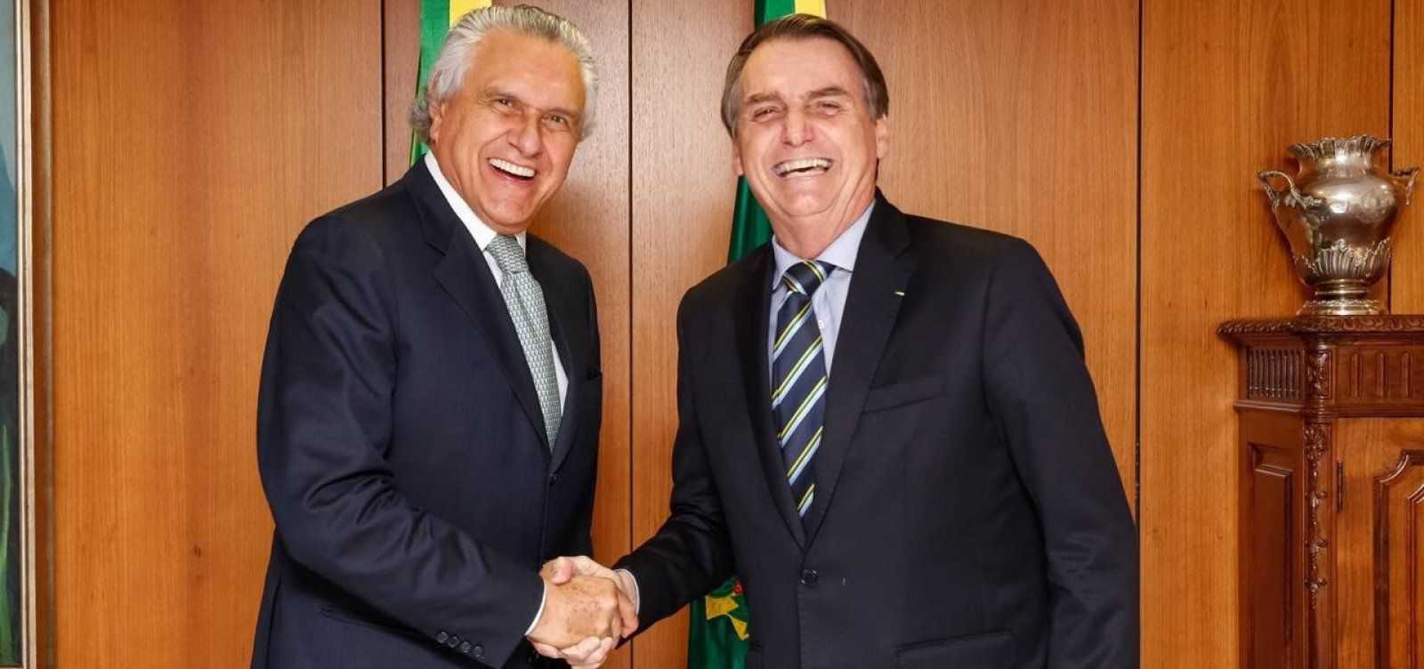 <p>Caiado y Bolsonaro antes del coronavirus</p>