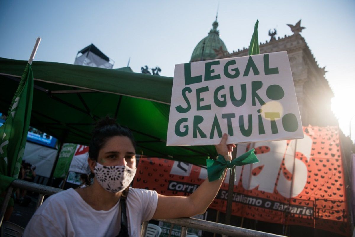 <p>El derecho a la interrupción voluntaria del embarazo es ley en Argentina. </p> (Nicolás Borojovich)
