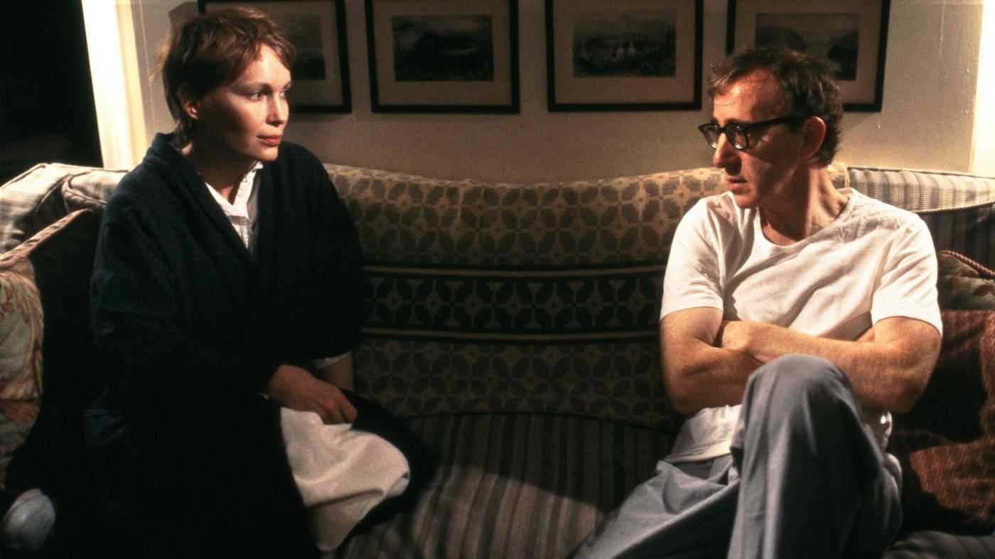 <p>Woody Allen y Mia Farrow en 