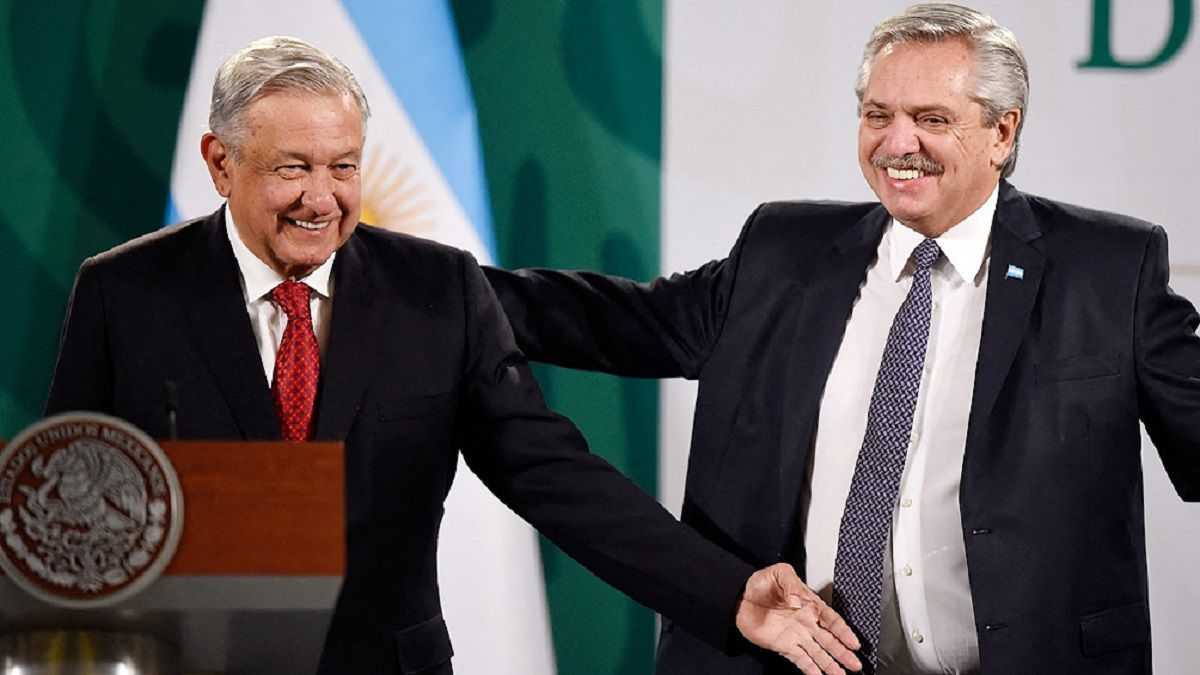 <p>Andrés López Obrador / Alberto Fernández</p> (Télam)