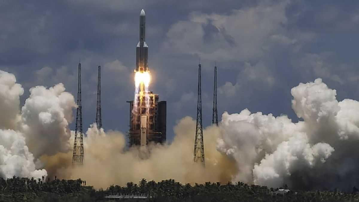 <p>Sonda espacial lanzada por China</p> (Télam)