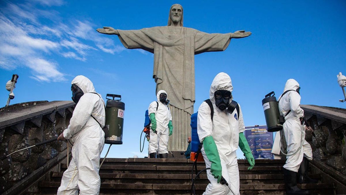  <p>Fuerte impacto de la pandemia en Brasil</p> (Télam)