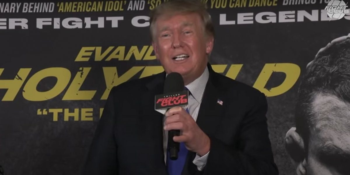  <p>Trump debutó como comentarista de boxeo</p> 
