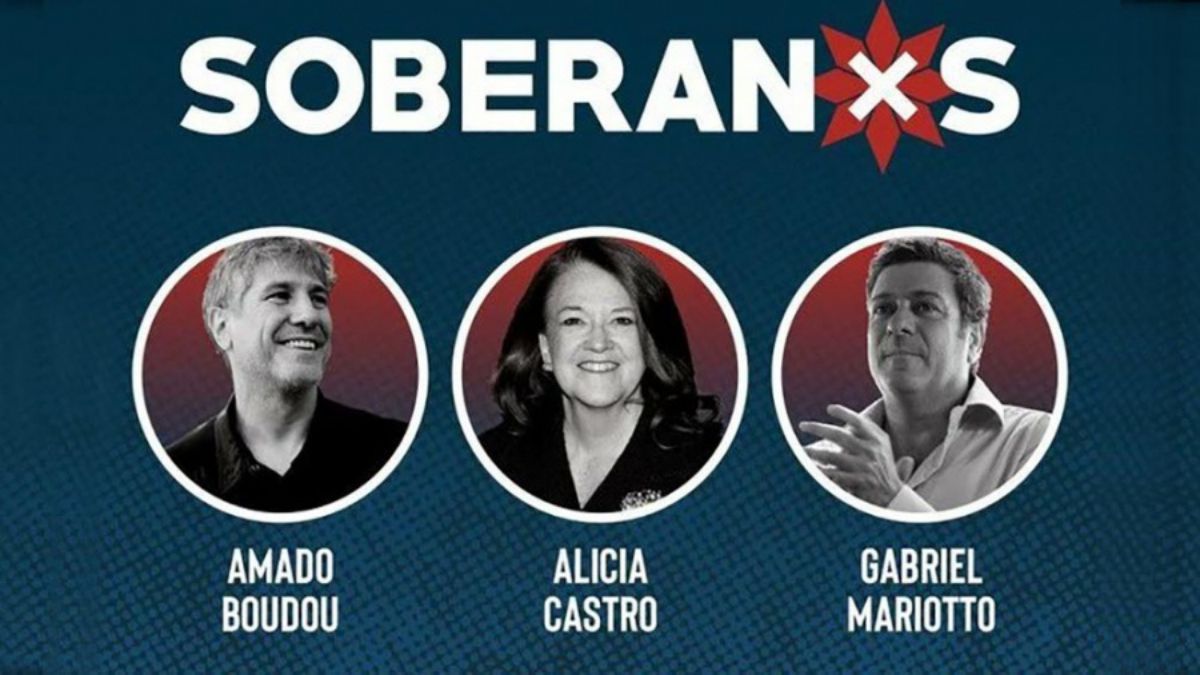 <p>Boudou, Mariotto y Alicia Castro presentan hoy Soberanxs. </p> (T�lam)