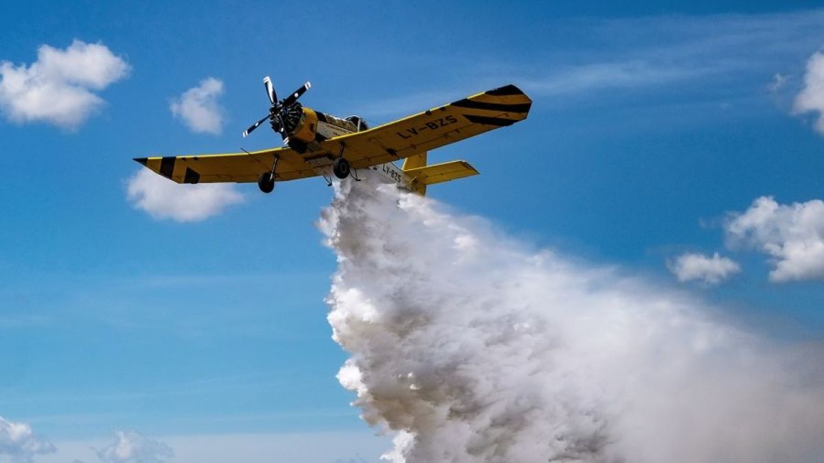 altText(Siguen los incendios en el Delta del Paraná y Ambiente despliega más aviones hidrantes)}